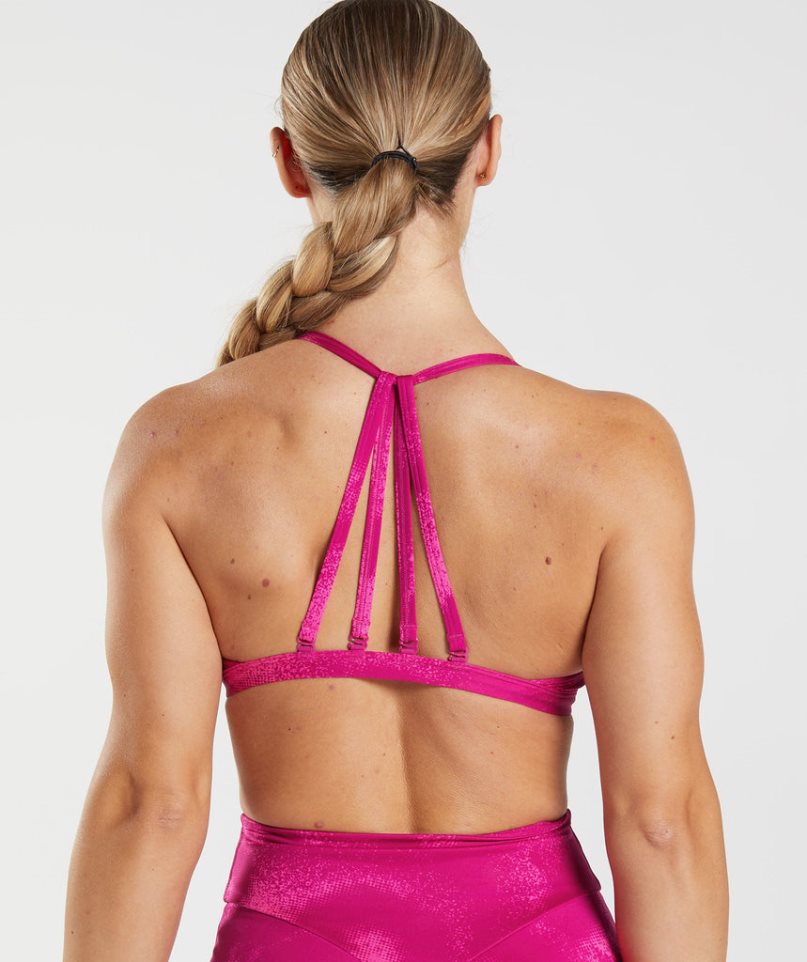 Gymshark GS Power Minimal Sport Bh Damen Rosa | 36285XASB