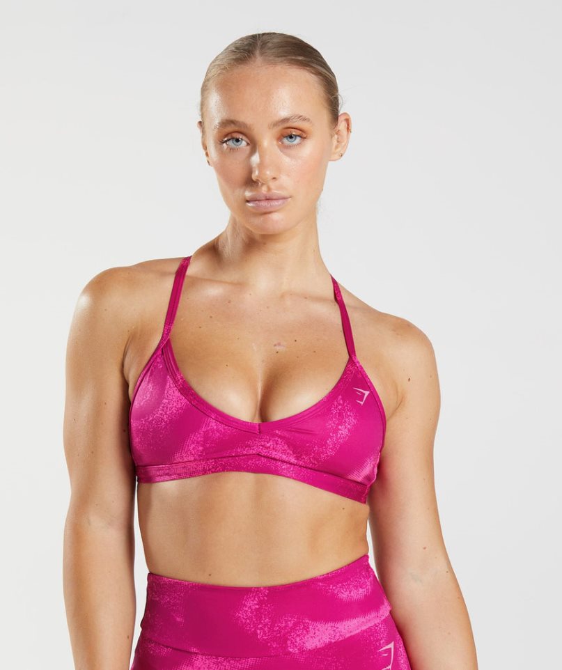 Gymshark GS Power Minimal Sport Bh Damen Rosa | 36285XASB