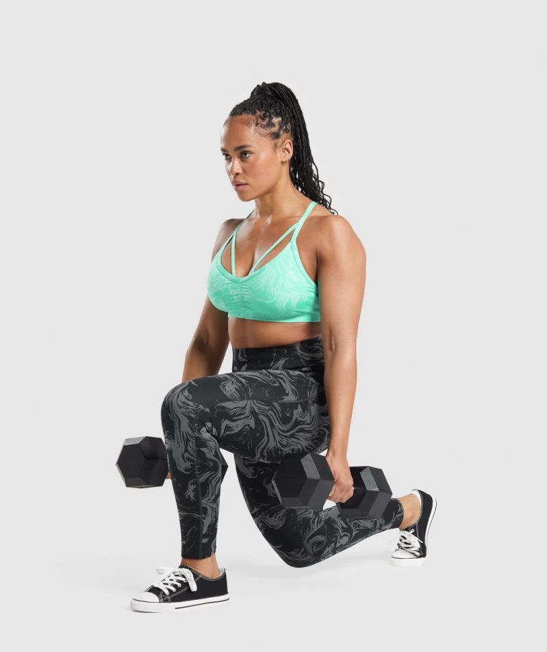 Gymshark GS Power Sport Bh Damen Helltürkis | 28765RQBK