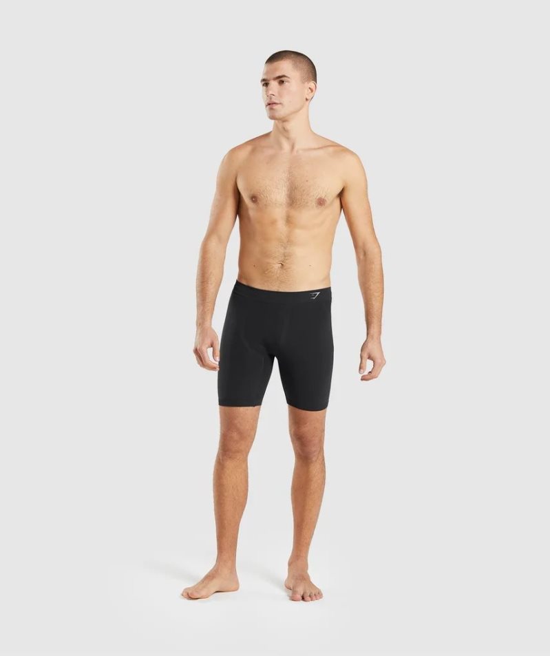 Gymshark Hybrid Boxer Unterwäsche Herren Schwarz | 18594UJTA