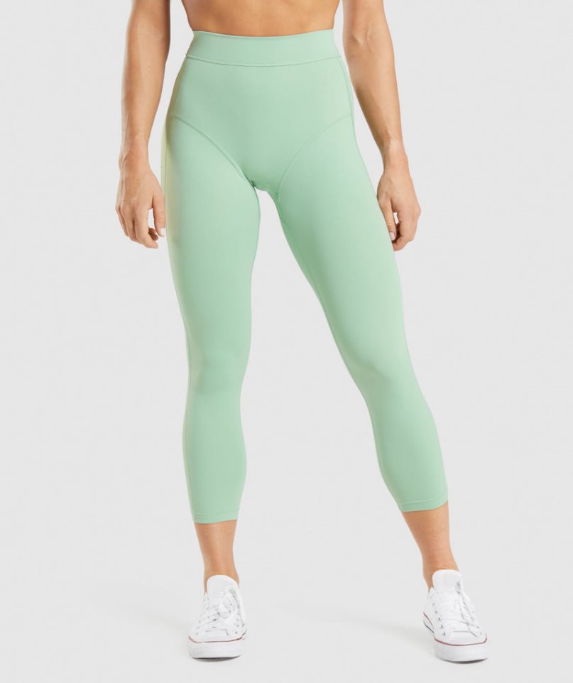 Gymshark KK Fit 7/8 Leggings Damen Hellgrün | 27415ETPA