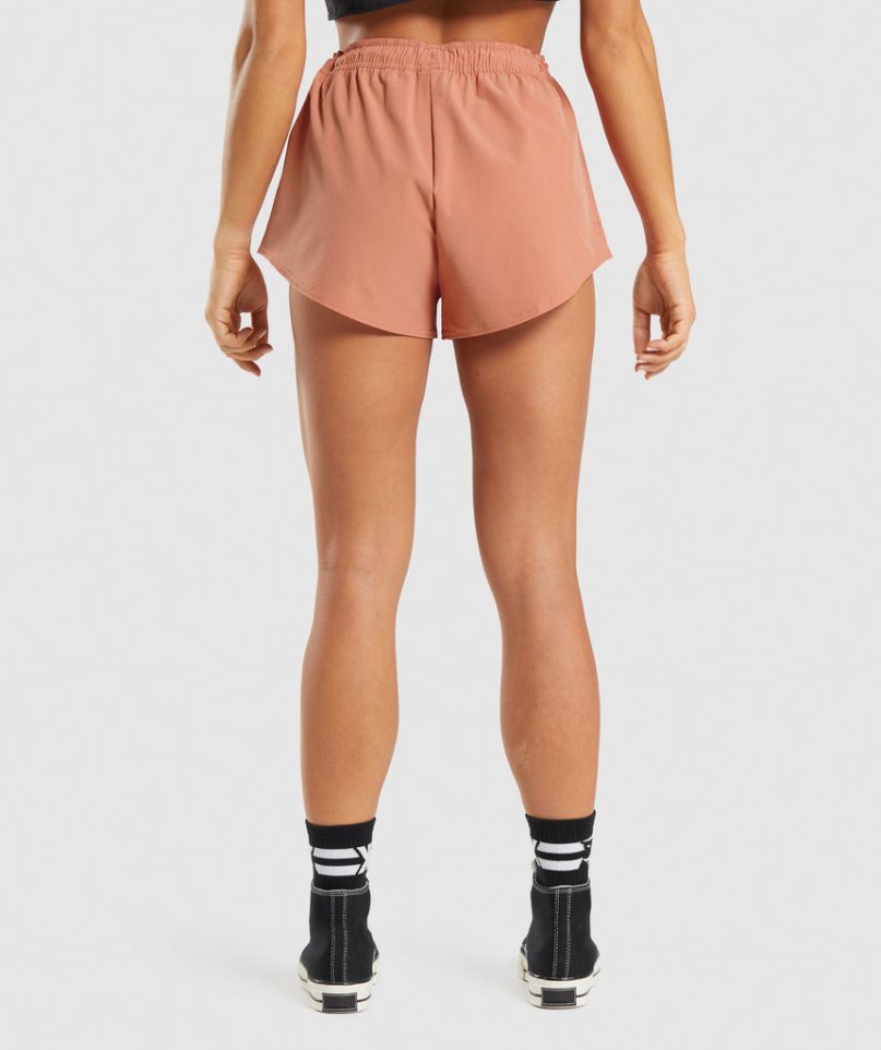 Gymshark KK Fit Woven Kurze Hose Damen Rosa | 89465TOEK