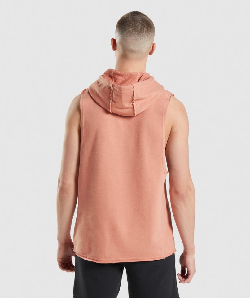 Gymshark Legacy Drop Arm Hoodie Herren Rosa | 63219PMZF