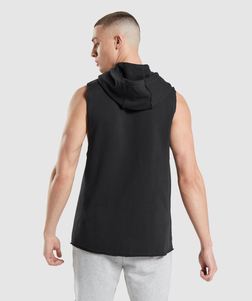 Gymshark Legacy Drop Arm Hoodie Herren Schwarz | 80712BTRV