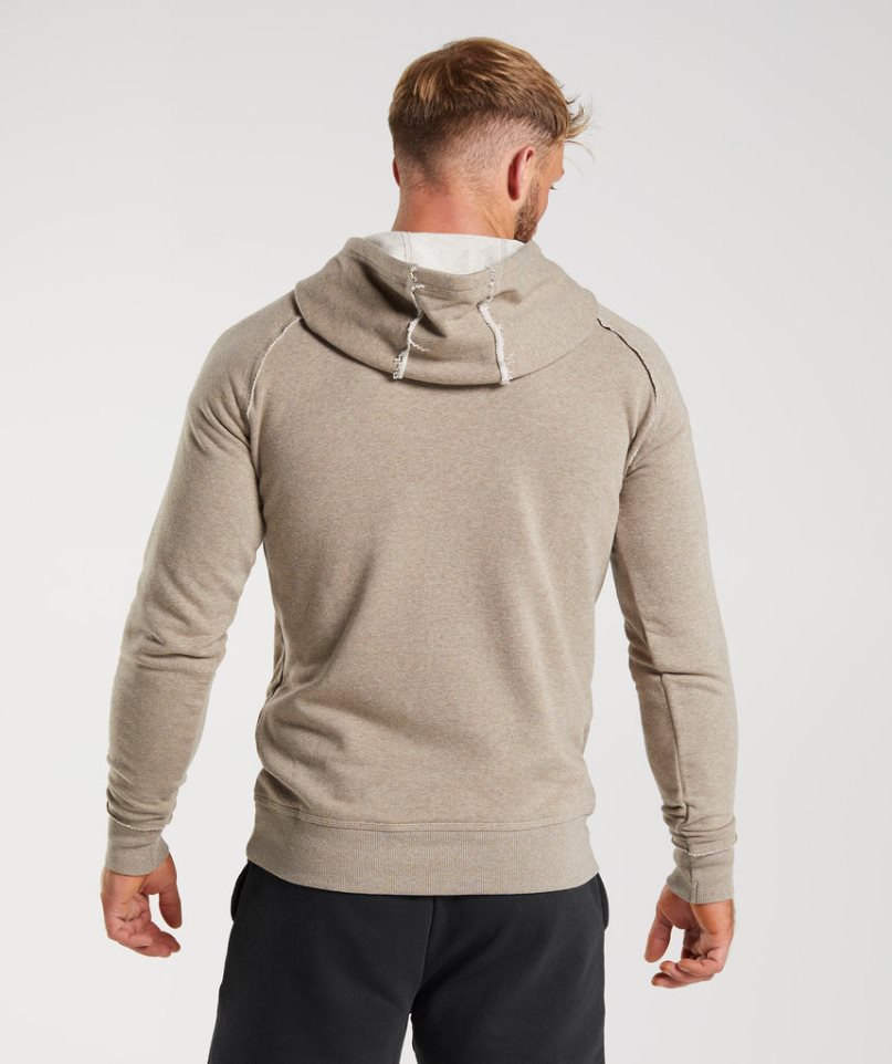 Gymshark Legacy Hoodie Herren Beige | 83762UESB