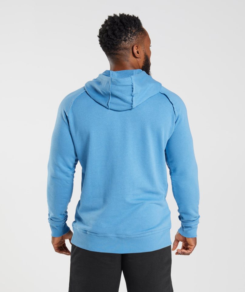 Gymshark Legacy Hoodie Herren Blau | 18052LJAF