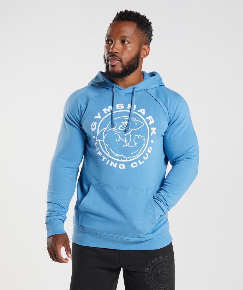 Gymshark Legacy Hoodie Herren Blau | 18052LJAF