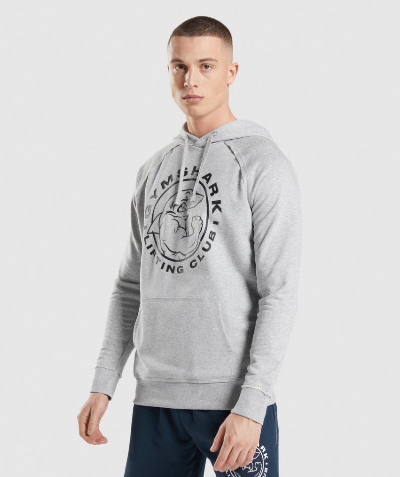 Gymshark Legacy Hoodie Herren Hellgrau | 13807PHFY