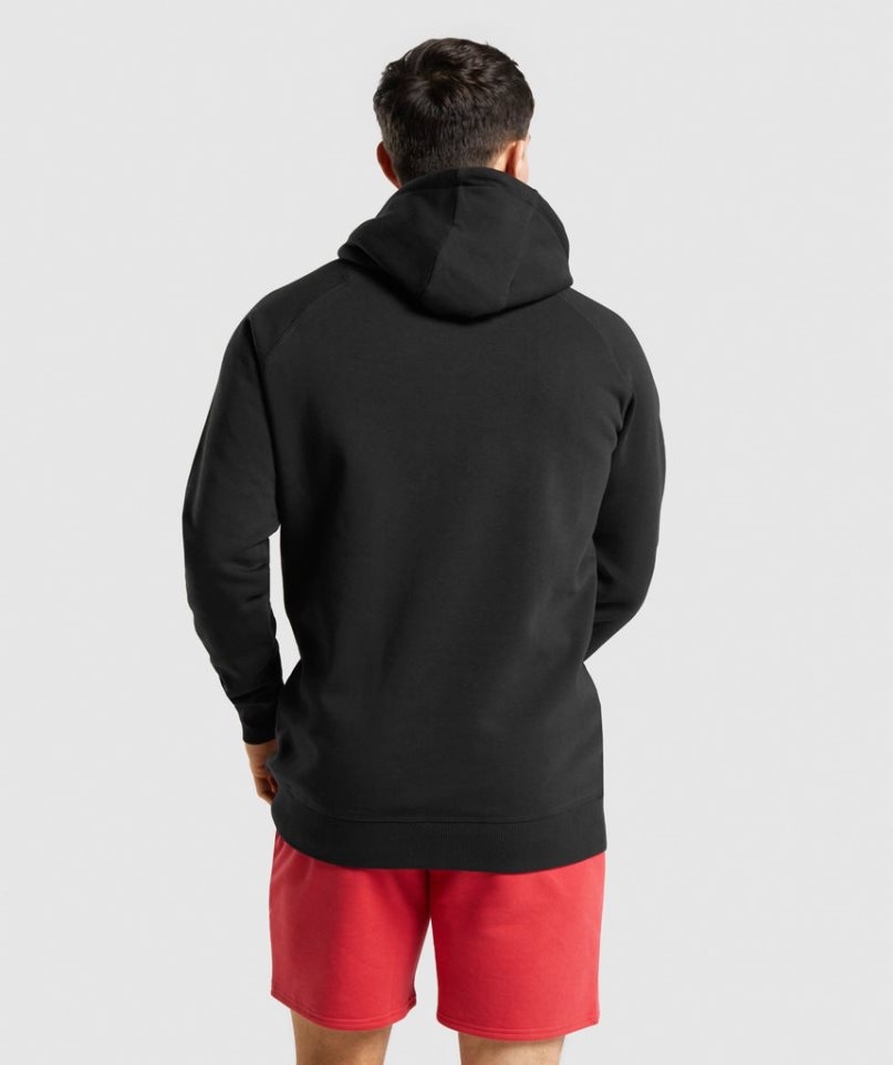 Gymshark Legacy Hoodie Herren Schwarz | 91584QTOD