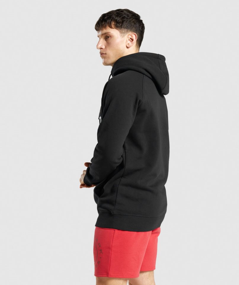 Gymshark Legacy Hoodie Herren Schwarz | 91584QTOD