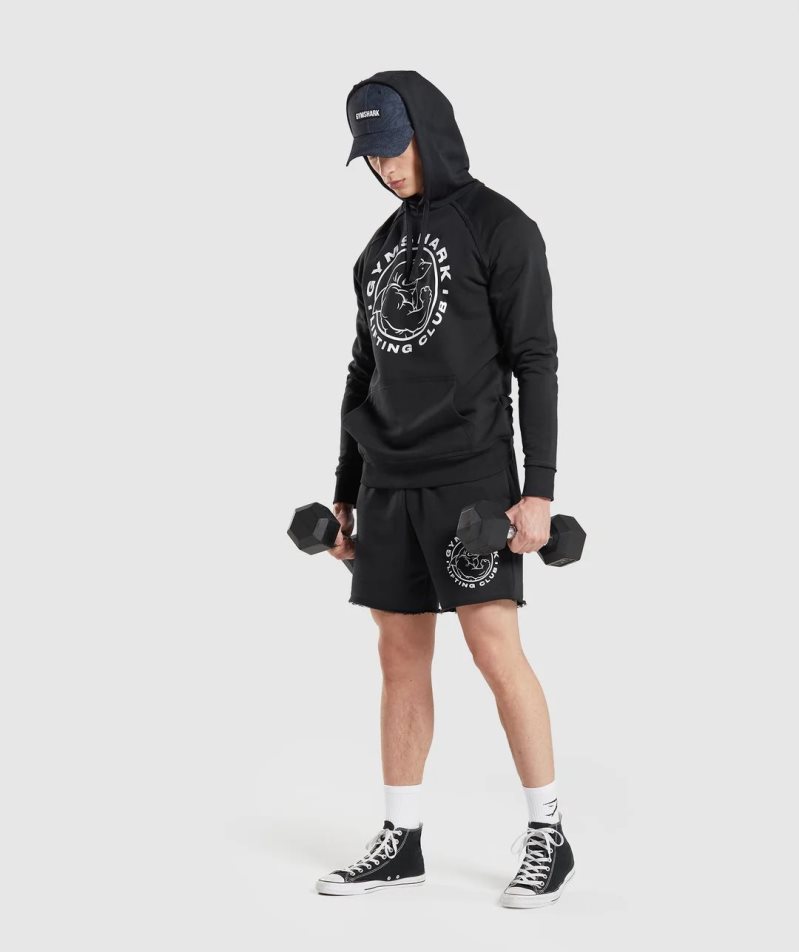 Gymshark Legacy Hoodie Herren Schwarz | 91826HEZV