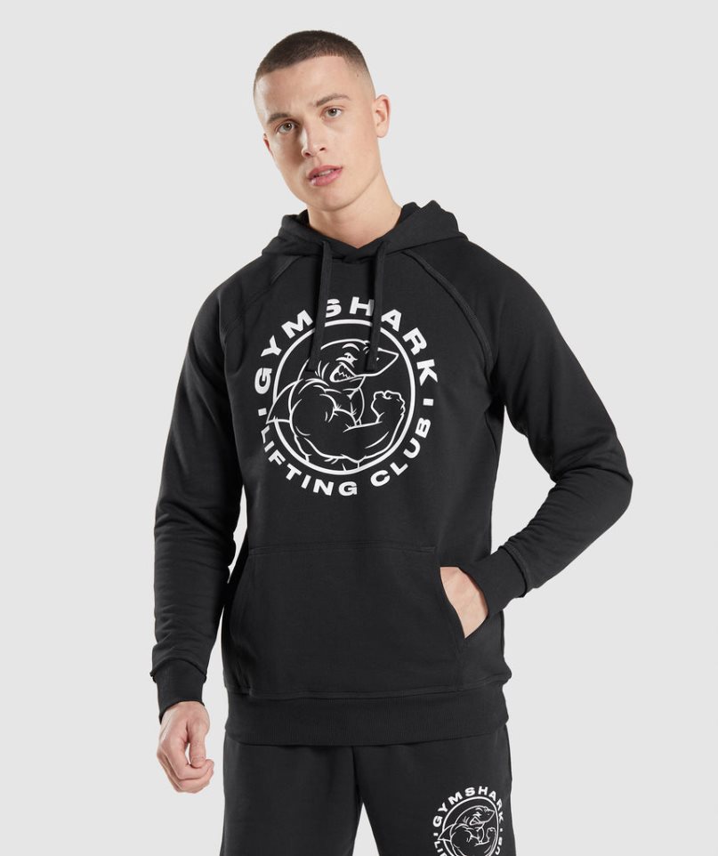 Gymshark Legacy Hoodie Herren Schwarz | 91826HEZV