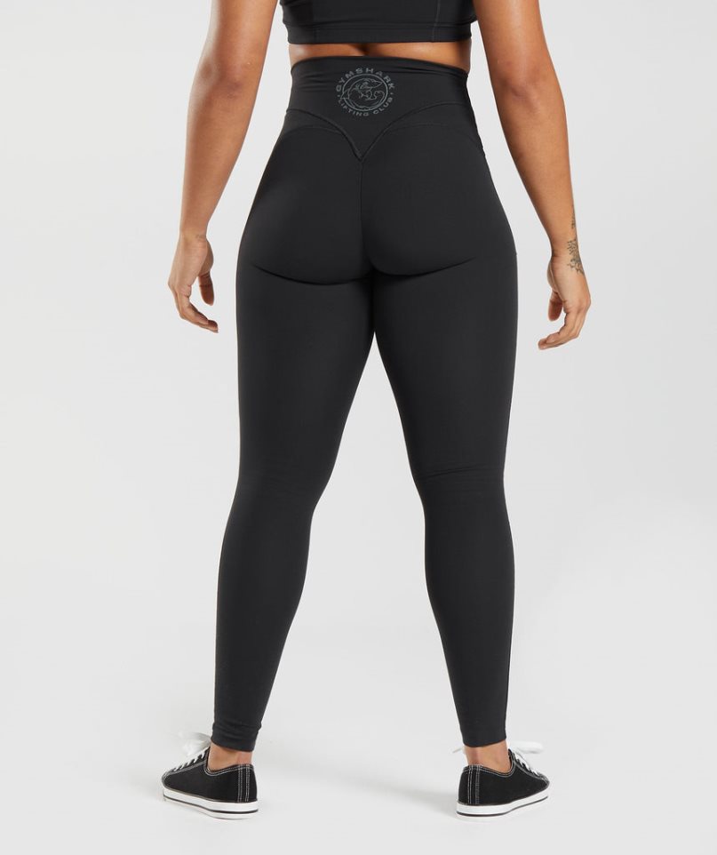 Gymshark Legacy Leggings Damen Schwarz | 48793IJUB