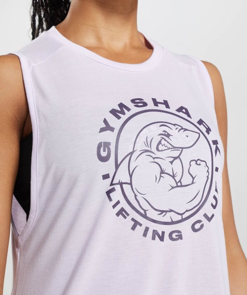 Gymshark Legacy Muskelshirt Damen Helllila | 47256XCHW