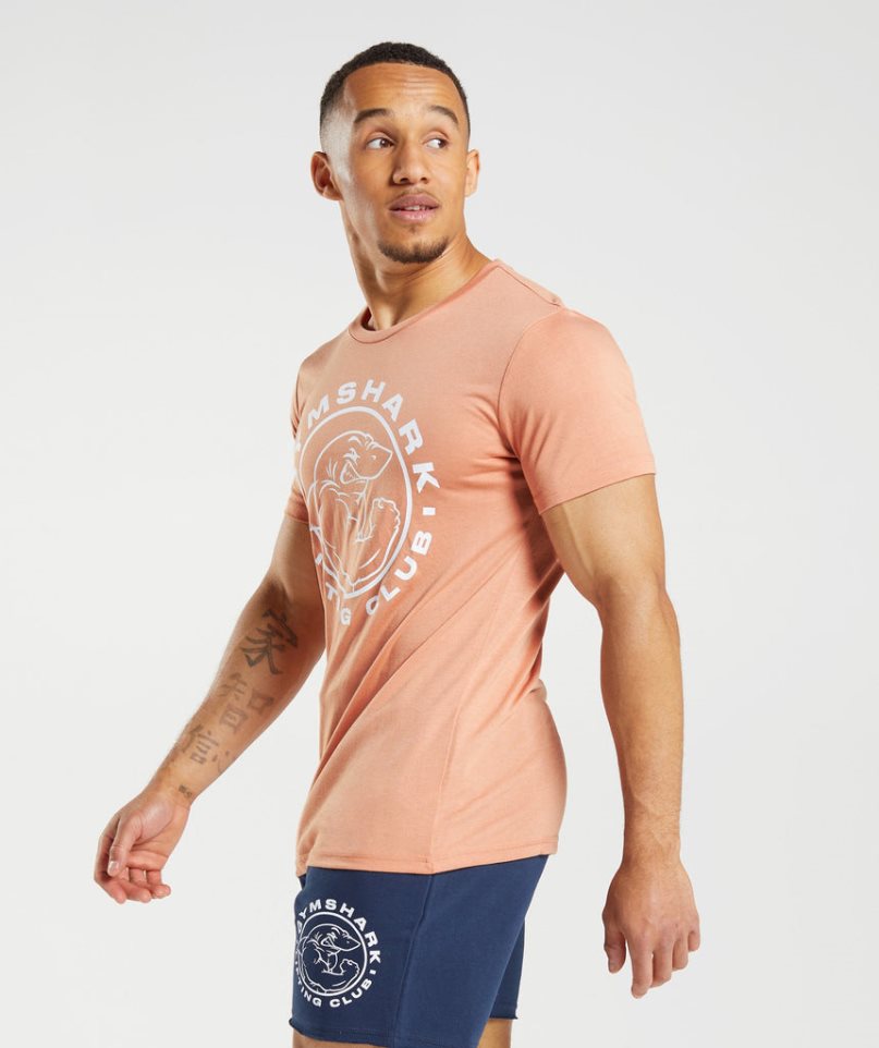 Gymshark Legacy T-shirts Herren Orange | 28473GRYQ