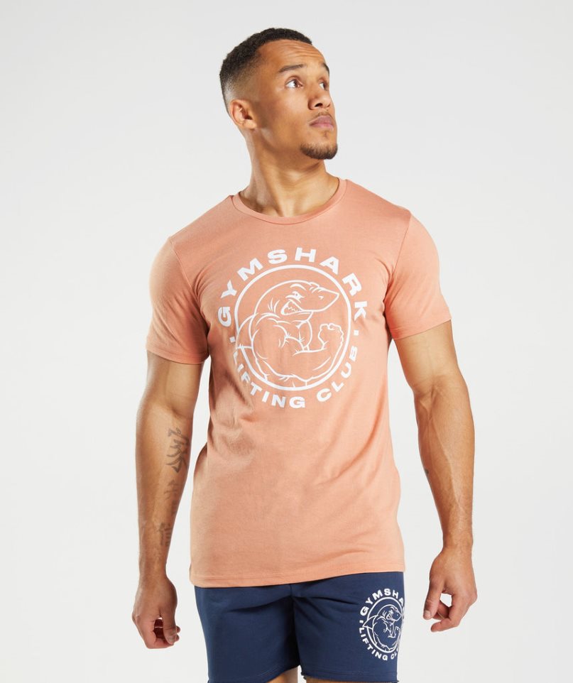 Gymshark Legacy T-shirts Herren Orange | 28473GRYQ