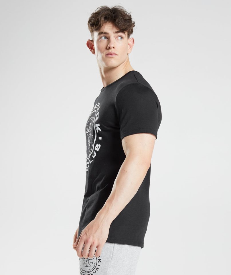 Gymshark Legacy T-shirts Herren Schwarz | 85302NRXW