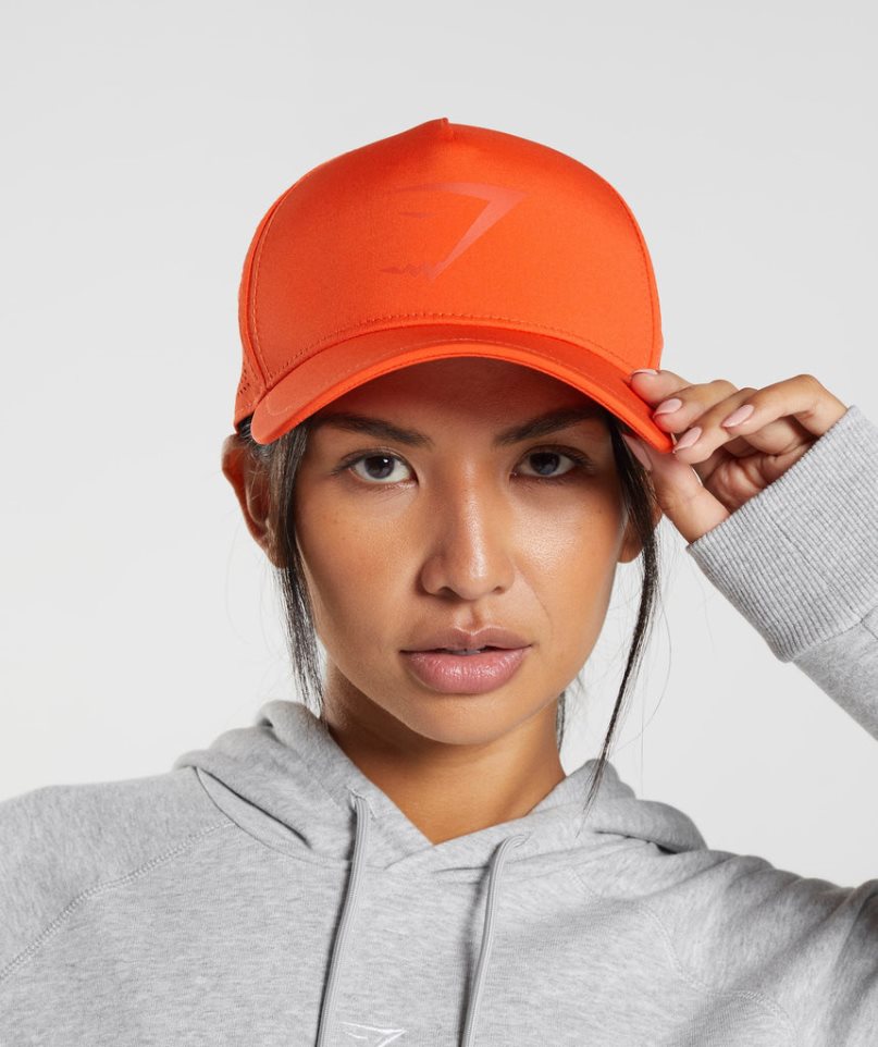 Gymshark Mesh Trucker Kappen Orange | 94873LFAQ