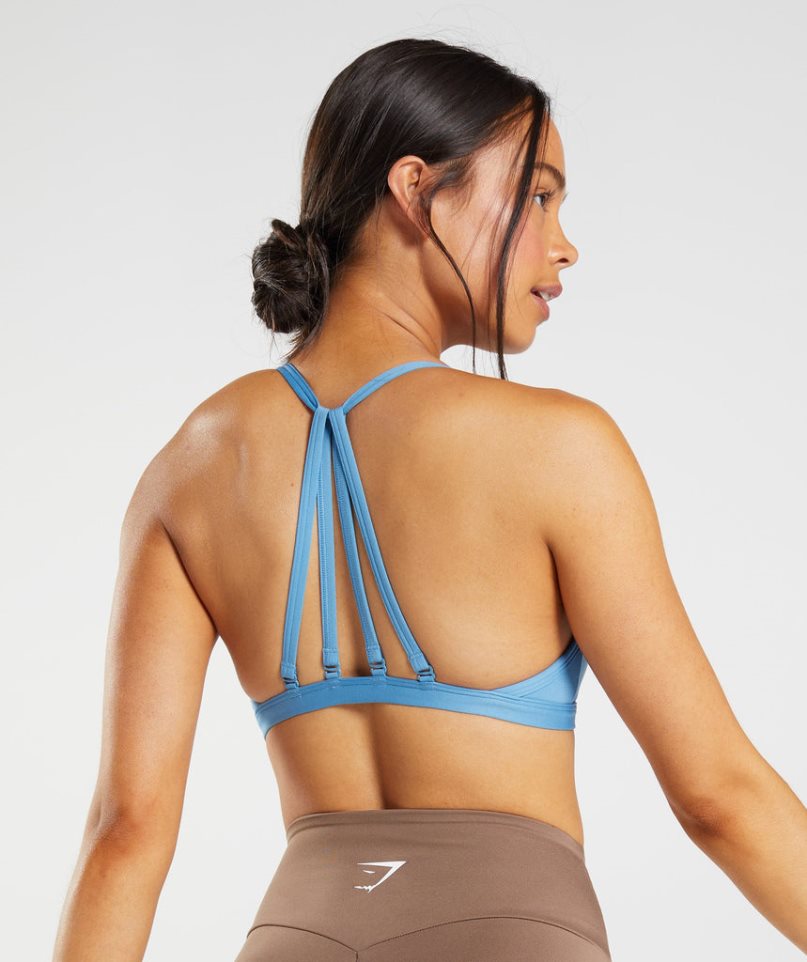 Gymshark Minimal Sport Bh Damen Blau | 02138JDEL