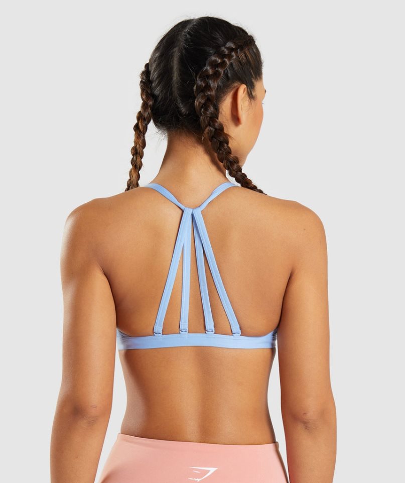 Gymshark Minimal Sport Bh Damen Blau | 90715ZMIU