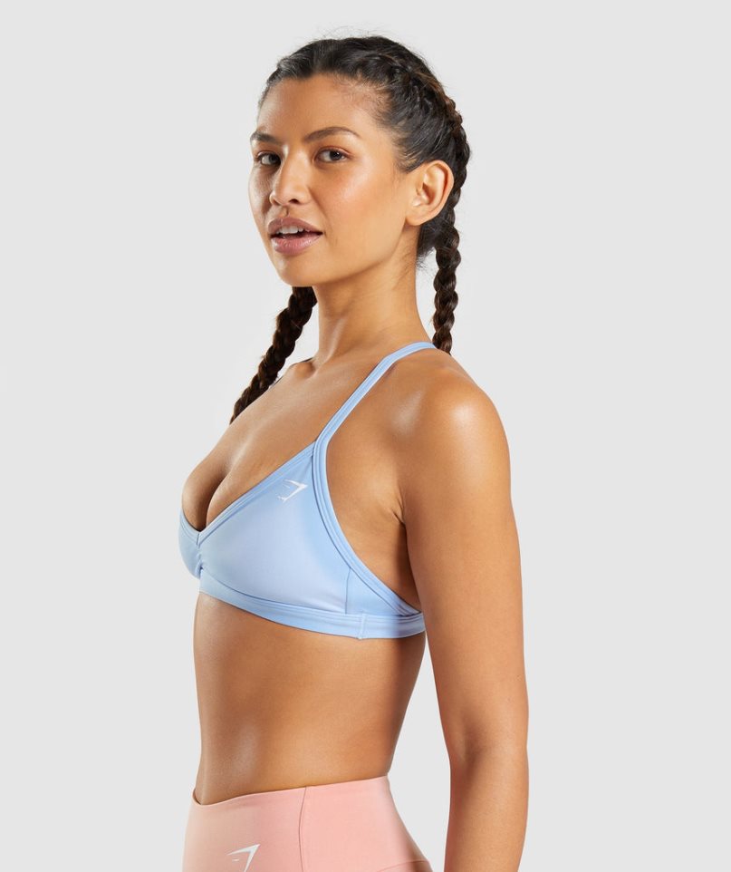 Gymshark Minimal Sport Bh Damen Blau | 90715ZMIU