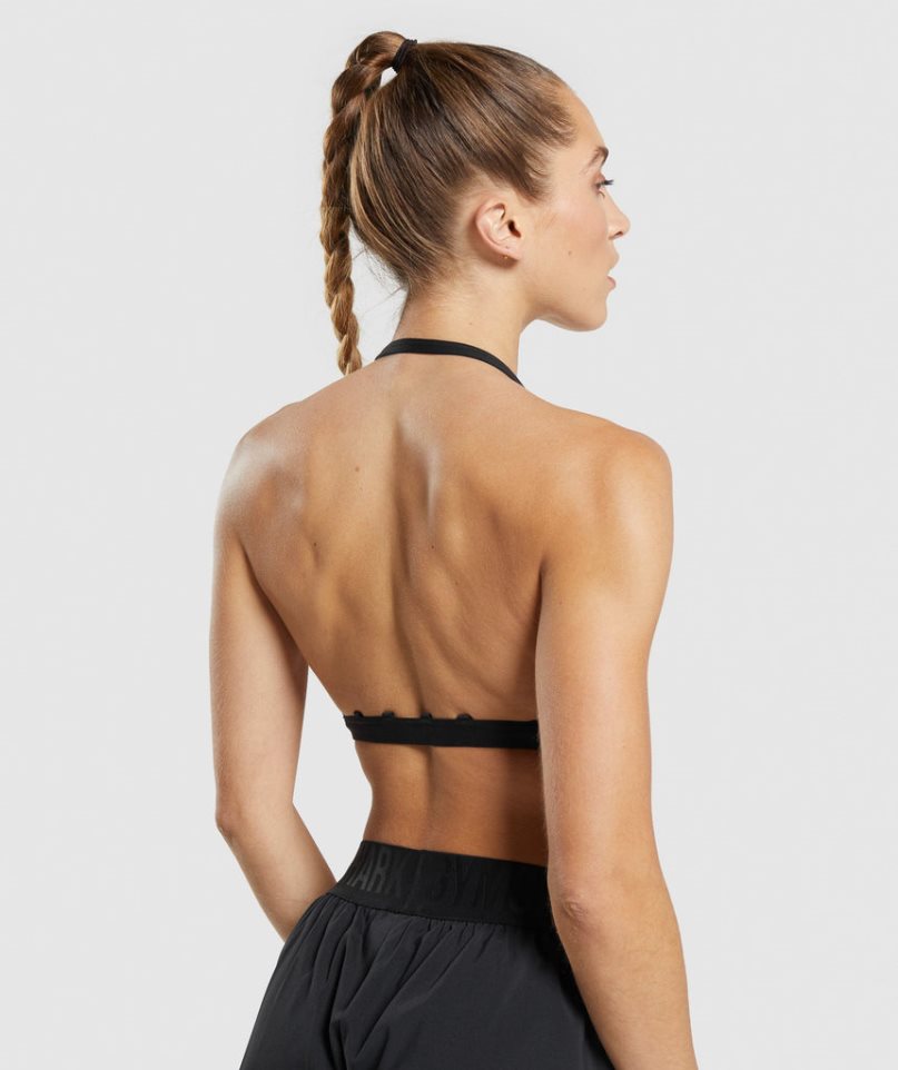 Gymshark Minimal Sport Bh Damen Schwarz | 78314ZGKV