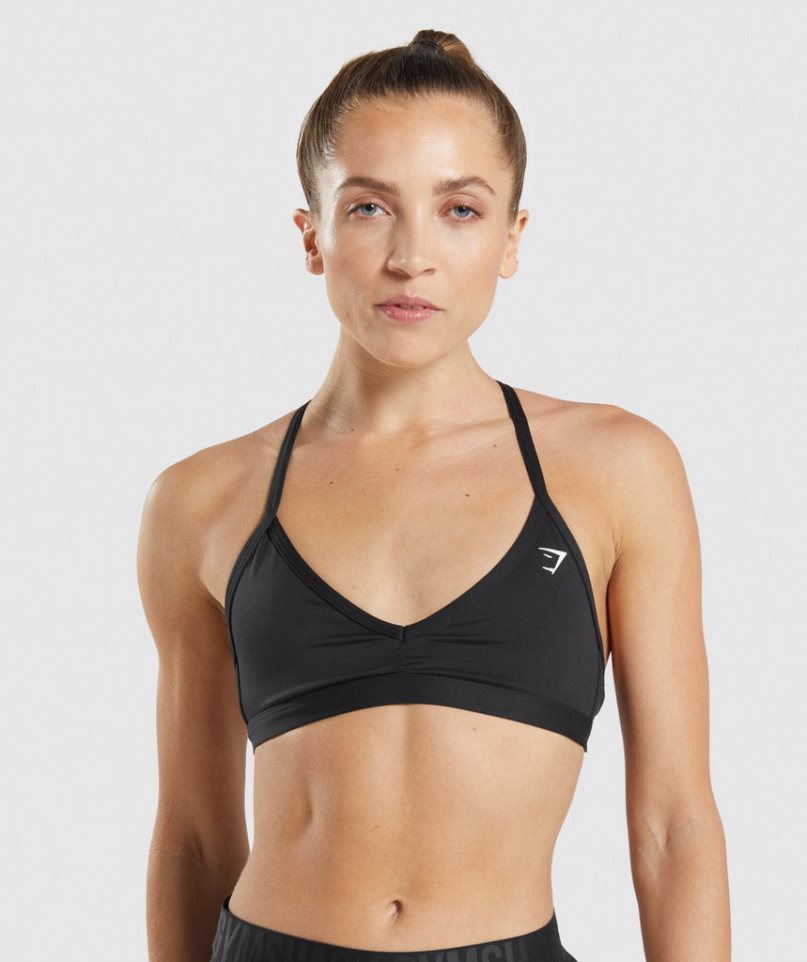 Gymshark Minimal Sport Bh Damen Schwarz | 78314ZGKV