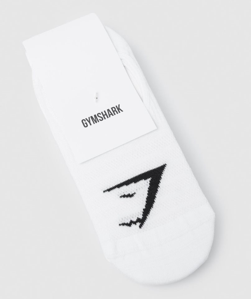 Gymshark No Show 3pk Socken Weiß | 65124XQSD