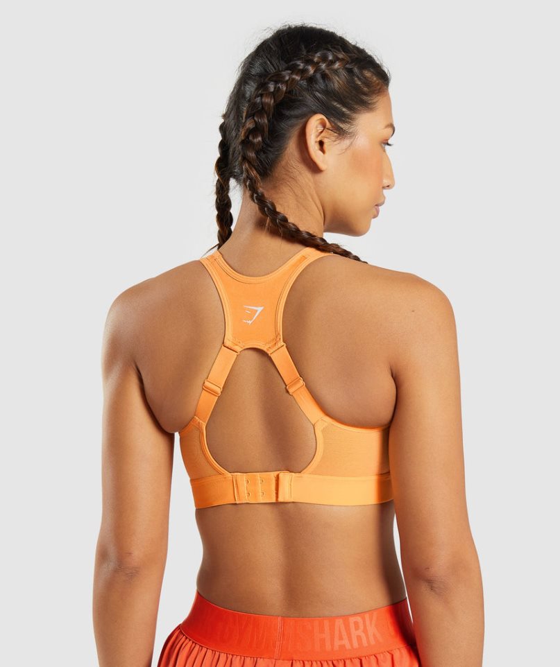 Gymshark Open Back Sport Bh Damen Orange | 58679PWJT