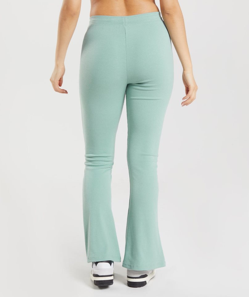 Gymshark Pause Flared Leggings Damen Hellgrün | 87430MFXD