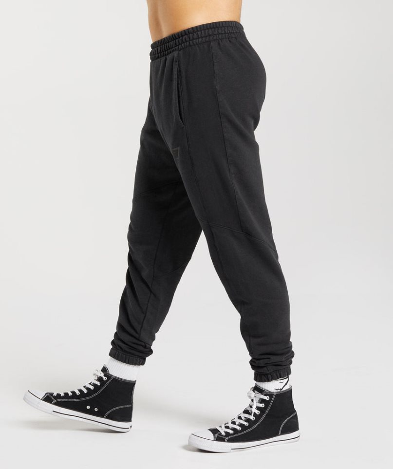 Gymshark Power Washed Jogginghose Herren Schwarz | 04519QDGP