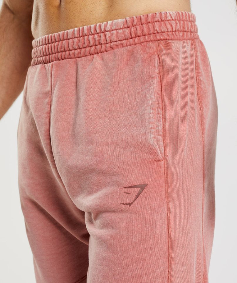 Gymshark Power Washed Jogginghose Herren Rosa | 71493ZIMD