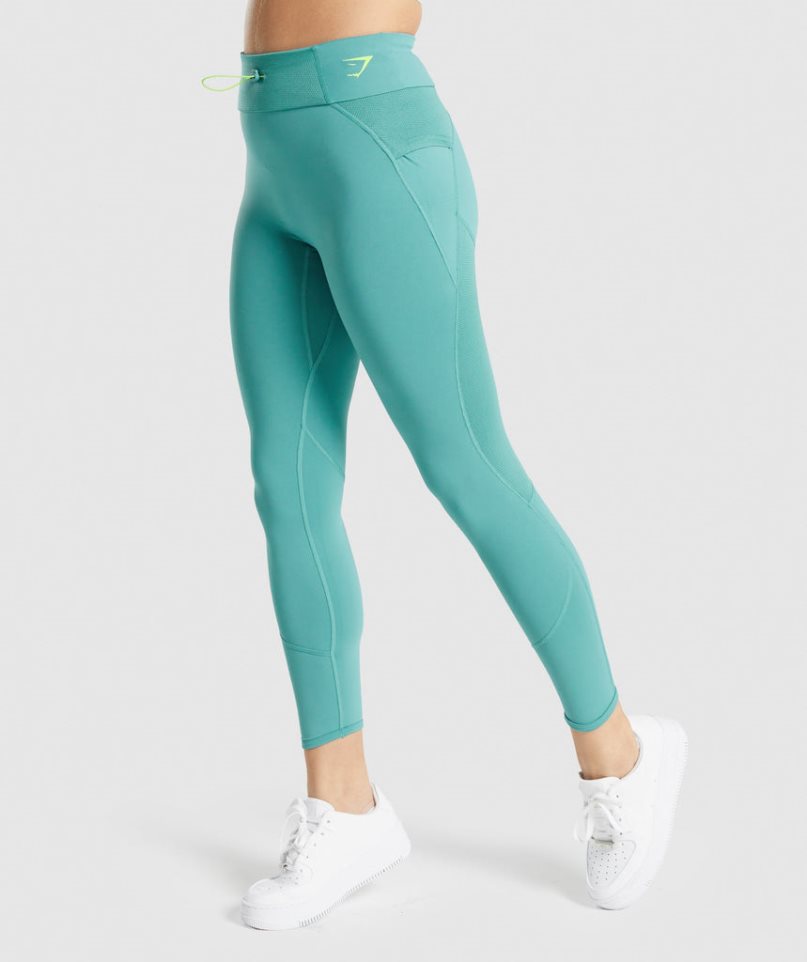 Gymshark Pulse Leggings Damen Türkis | 02975FPQM