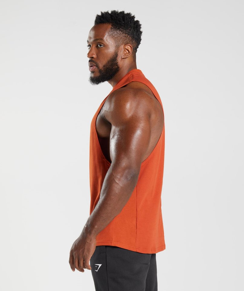 Gymshark React Drop Arm Muskelshirt Herren Orange | 61940OGMN