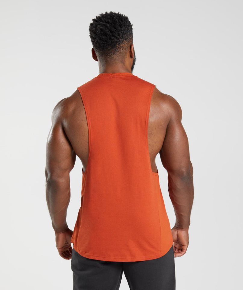 Gymshark React Drop Arm Muskelshirt Herren Orange | 61940OGMN