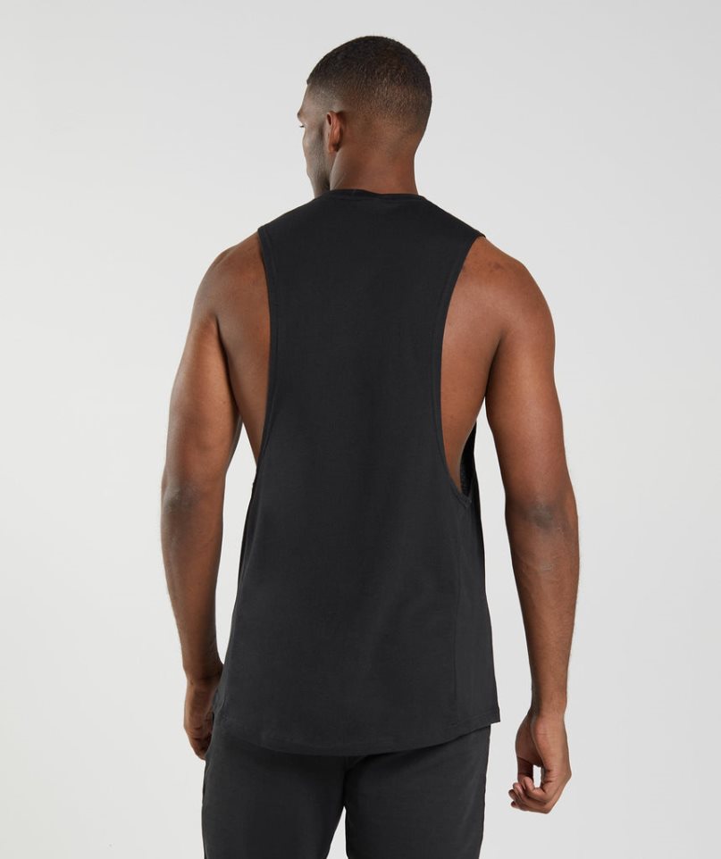 Gymshark React Drop Arm Muskelshirt Herren Schwarz | 74268XFRU