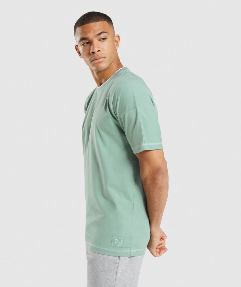 Gymshark Recess T-shirts Herren Hellgrün | 02758BNIA