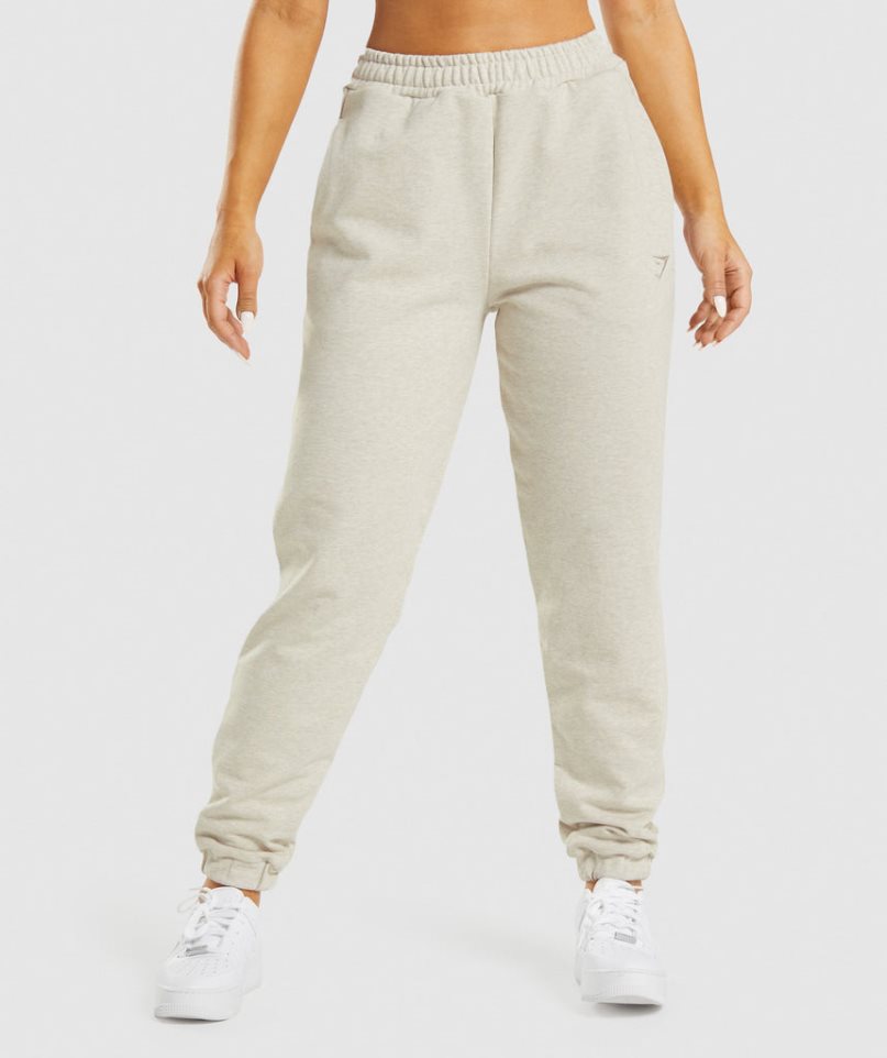 Gymshark Rest Day Sweats Jogginghose Damen Beige | 31068DAHU