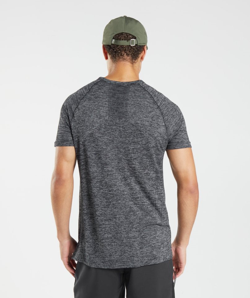 Gymshark Retake Seamless T-shirts Herren Dunkelgrau | 27480CXWD