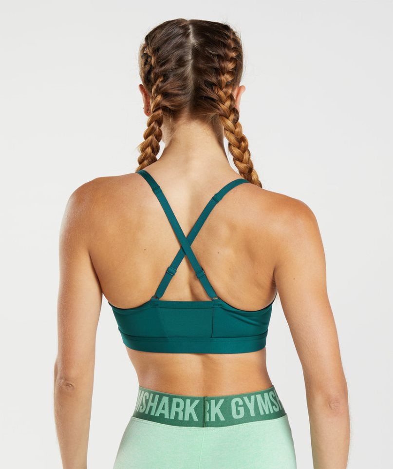 Gymshark Ruched Sport Bh Damen Türkis | 64529RANC