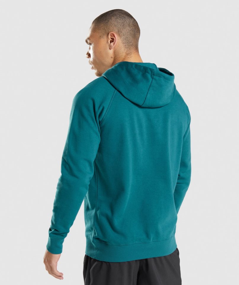 Gymshark Sharkhead Infill Hoodie Herren Türkis | 61754PGDM