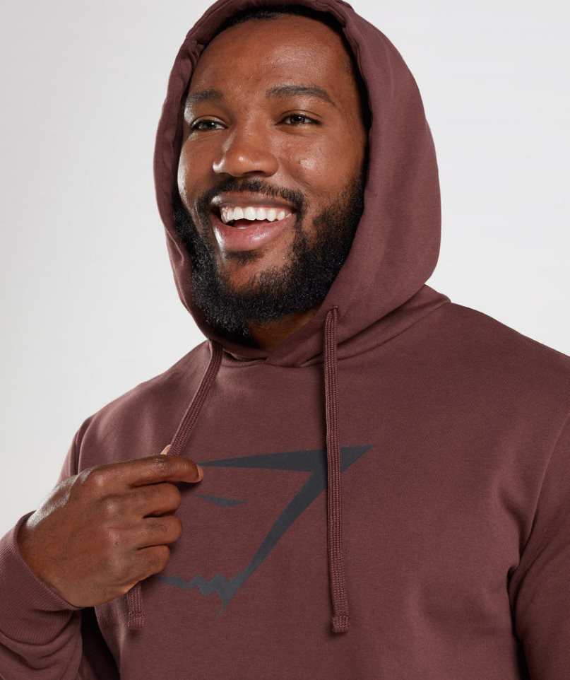 Gymshark Sharkhead Infill Hoodie Herren Braun | 81759META