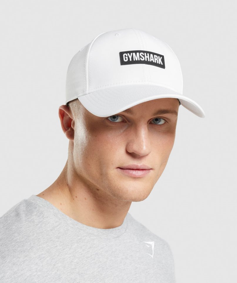 Gymshark Snapback Kappen Weiß | 67401JSIZ