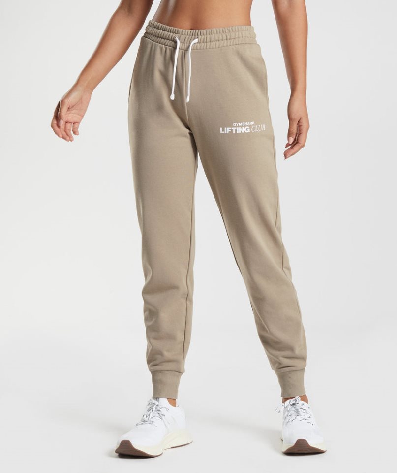 Gymshark Social Club Jogginghose Damen Khaki | 74683KZJN