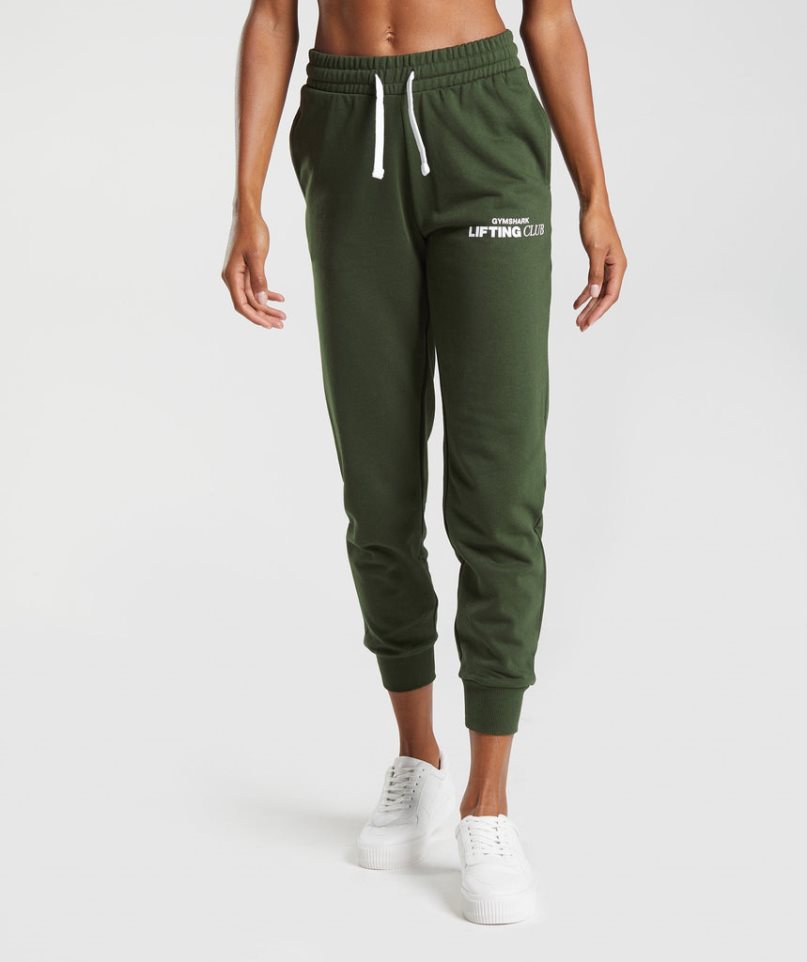 Gymshark Social Club Jogginghose Damen Olivgrün | 40291YLBU