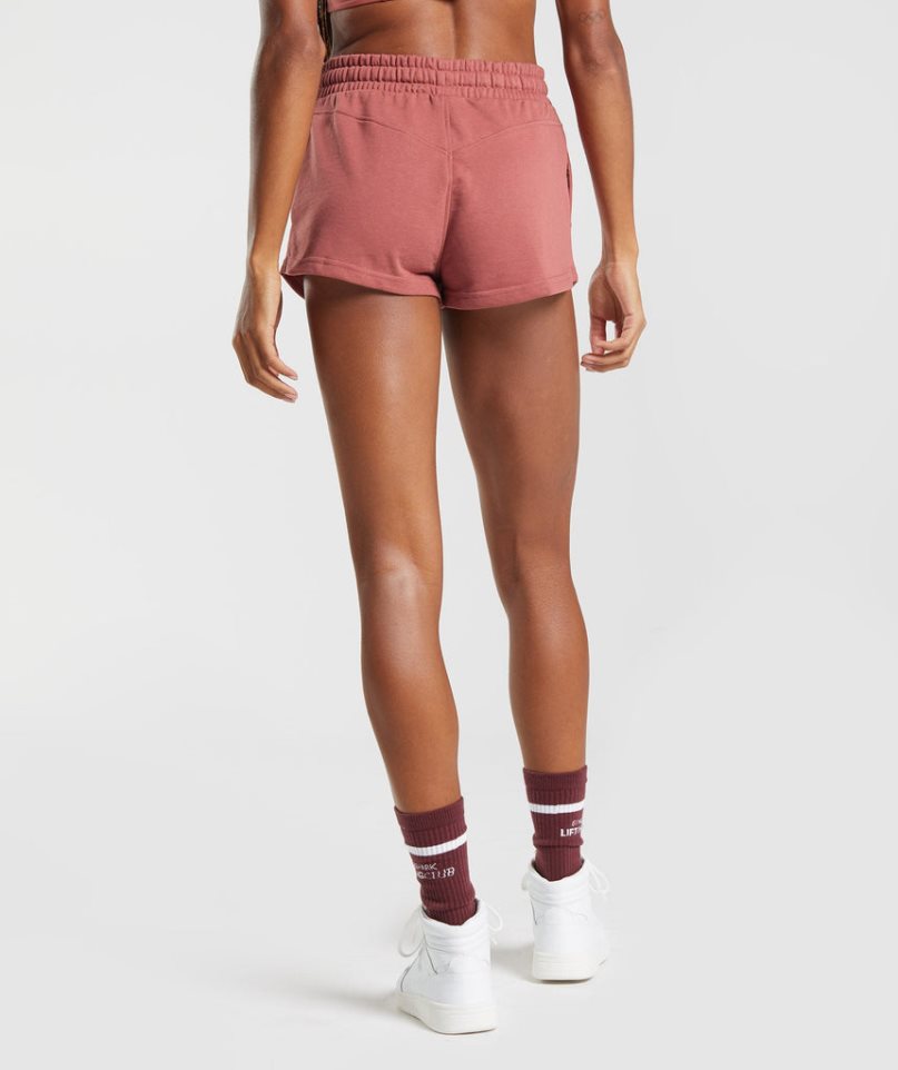 Gymshark Social Club Kurze Hose Damen Rosa | 36084PTUX