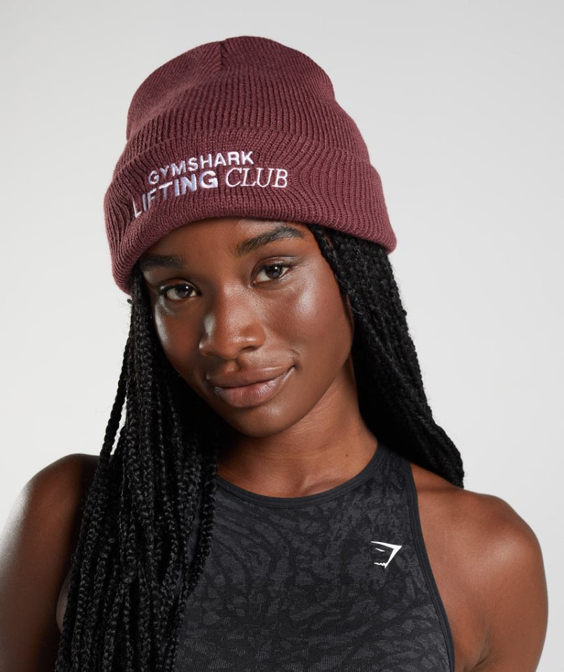 Gymshark Social Club Mütze Bordeaux | 39852DOHG