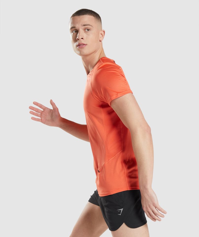 Gymshark Speed Evolve T-shirts Herren Orange | 82063VDSU