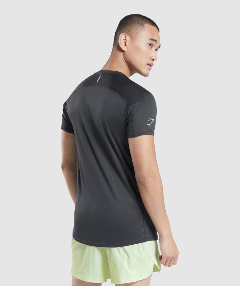 Gymshark Speed Evolve T-shirts Herren Schwarz | 27341YJVW