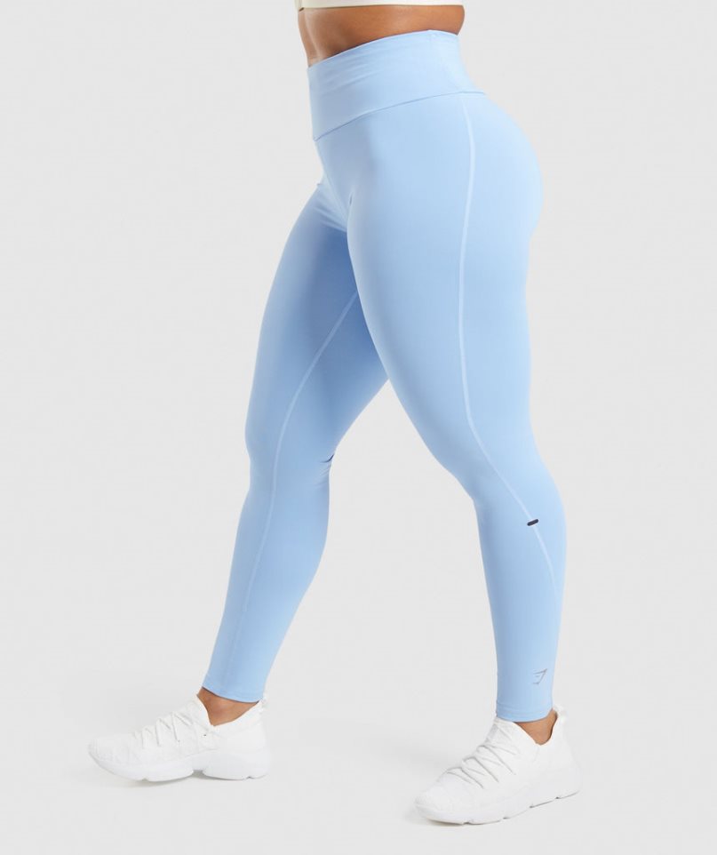 Gymshark Speed Leggings Damen Hellblau | 47832ZDBQ